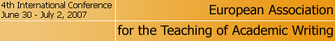 European Association for the Teaching of Academic Writing 